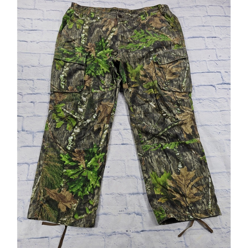 RedHead Cargo Silent Hide Pants Mens 3XL Camo Mossy Oak NWTF Tactical Hunting